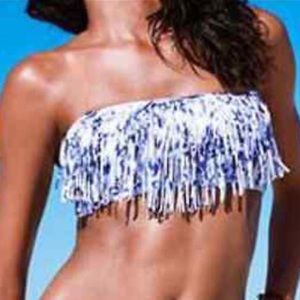 Victoria’s Secret Tie-Dye Fringe Bikini Top